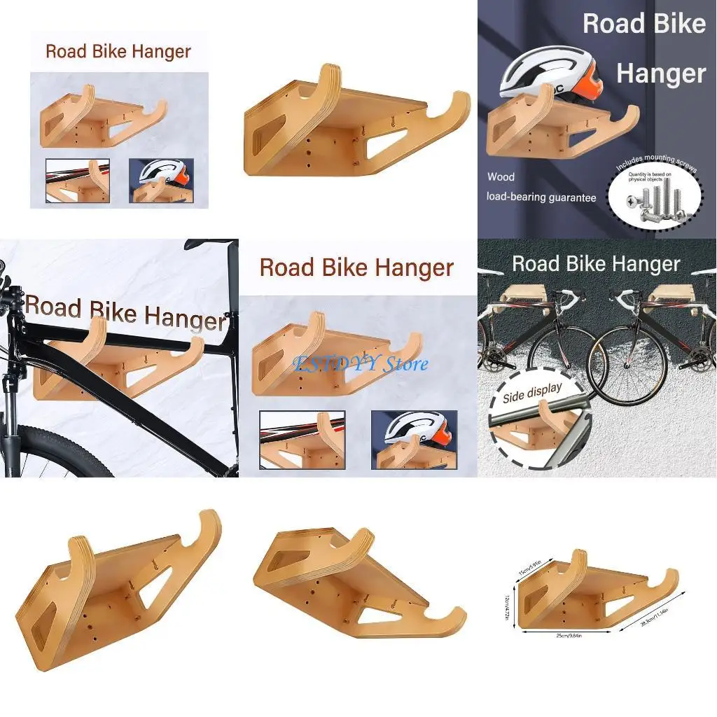 

G6DE Bicycles Stands Wall Mount Bike Stand Holder Mountain Bikes Rack Stands Hanger Hook Storage Bicycles Mounted Rack Stand