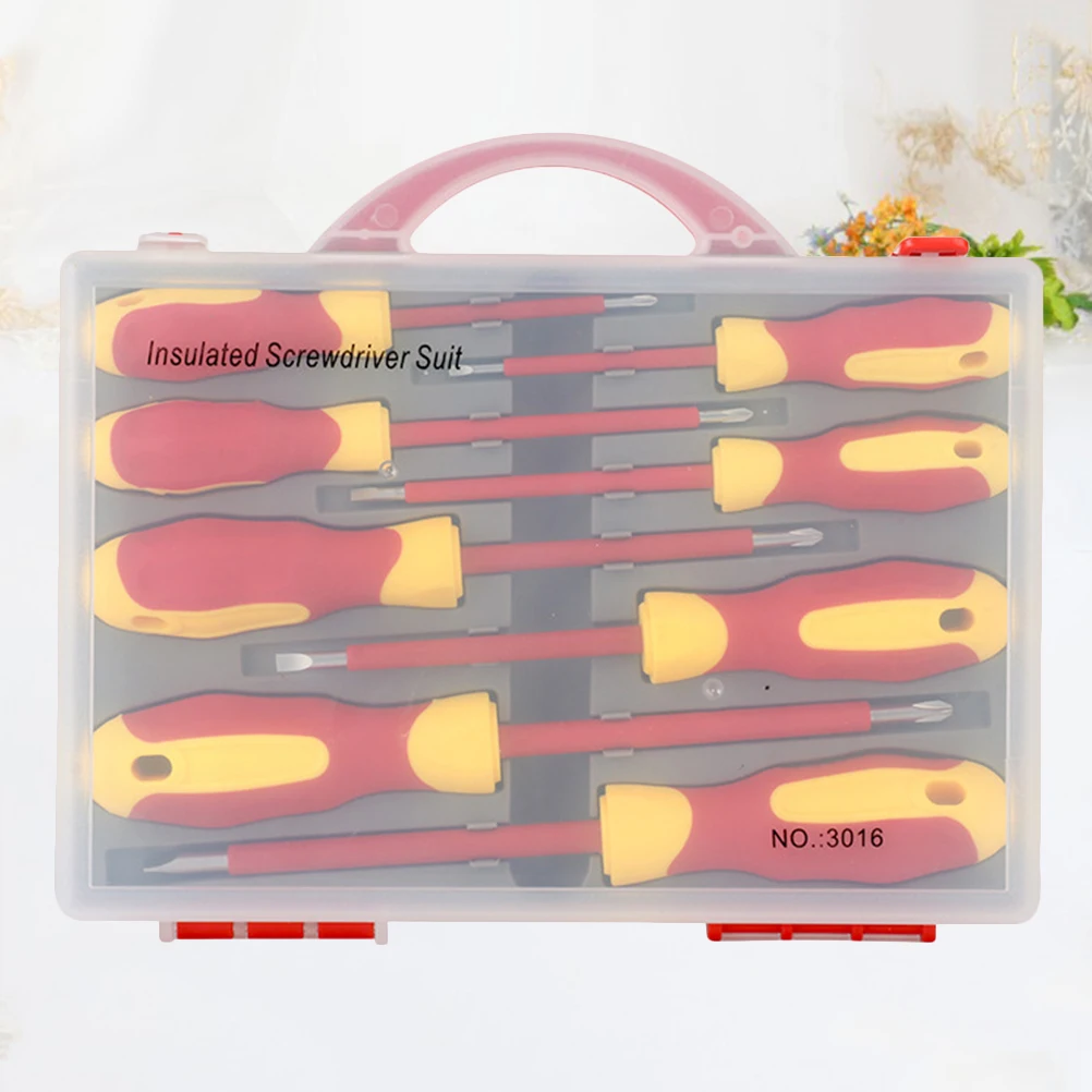

1 set Insulated Chromium Vanadium Screwdriver Set For Electrician Repair Tools Portable Hand Tool Kit Durable
