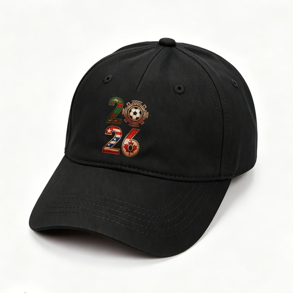2026 Soccer Baseball Cap Mexico USA Canada Ethnic Pattern Football Fan Casual Adjustable Vintage Dad Hat Gift Women Men Hats