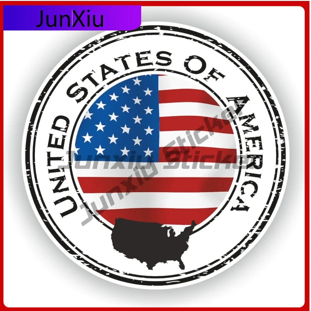 

USA Seal Sticker Round Flag Creative Waterproof Vinyl Decal Decoration for Car Body 4x4 Off Road Racing Rally