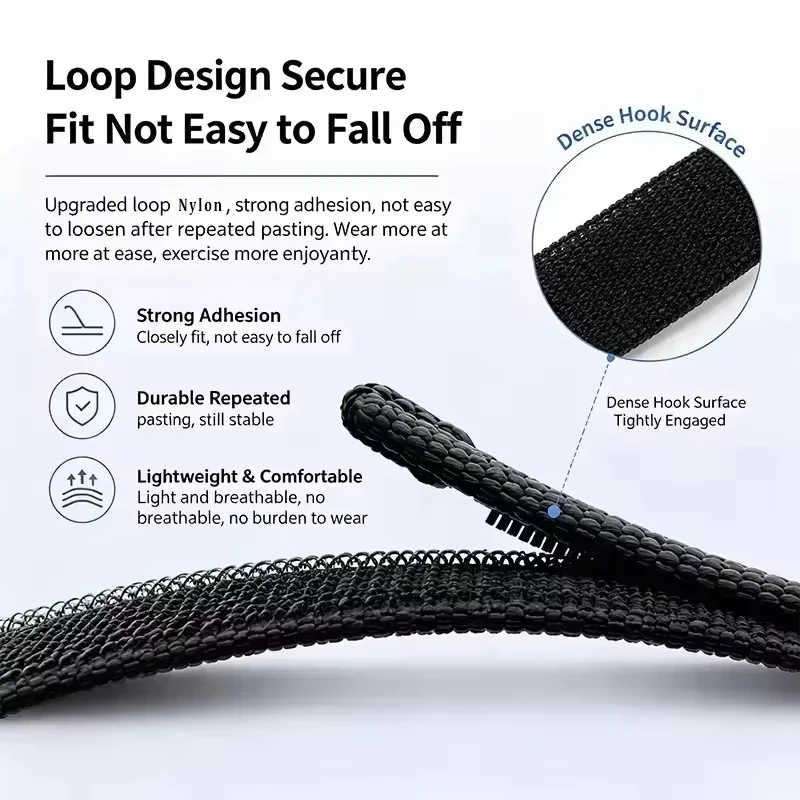 Offizielles 1:1 Sport-Nylon+Silikon-Schlaufenarmband für Google Fitbit Air Armband Zubehör – Detail 6