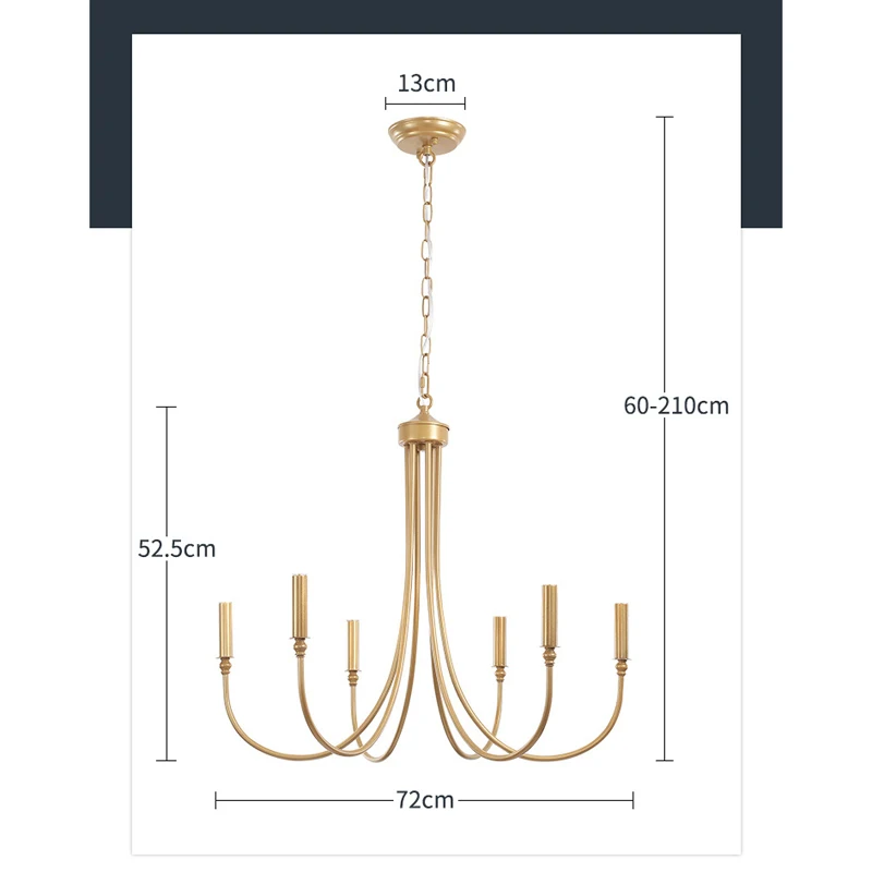 Lampadario a soffitto a LED in stile pastorale americano lampadario da tavolo da pranzo lampada da cucina minimalista illuminazione della