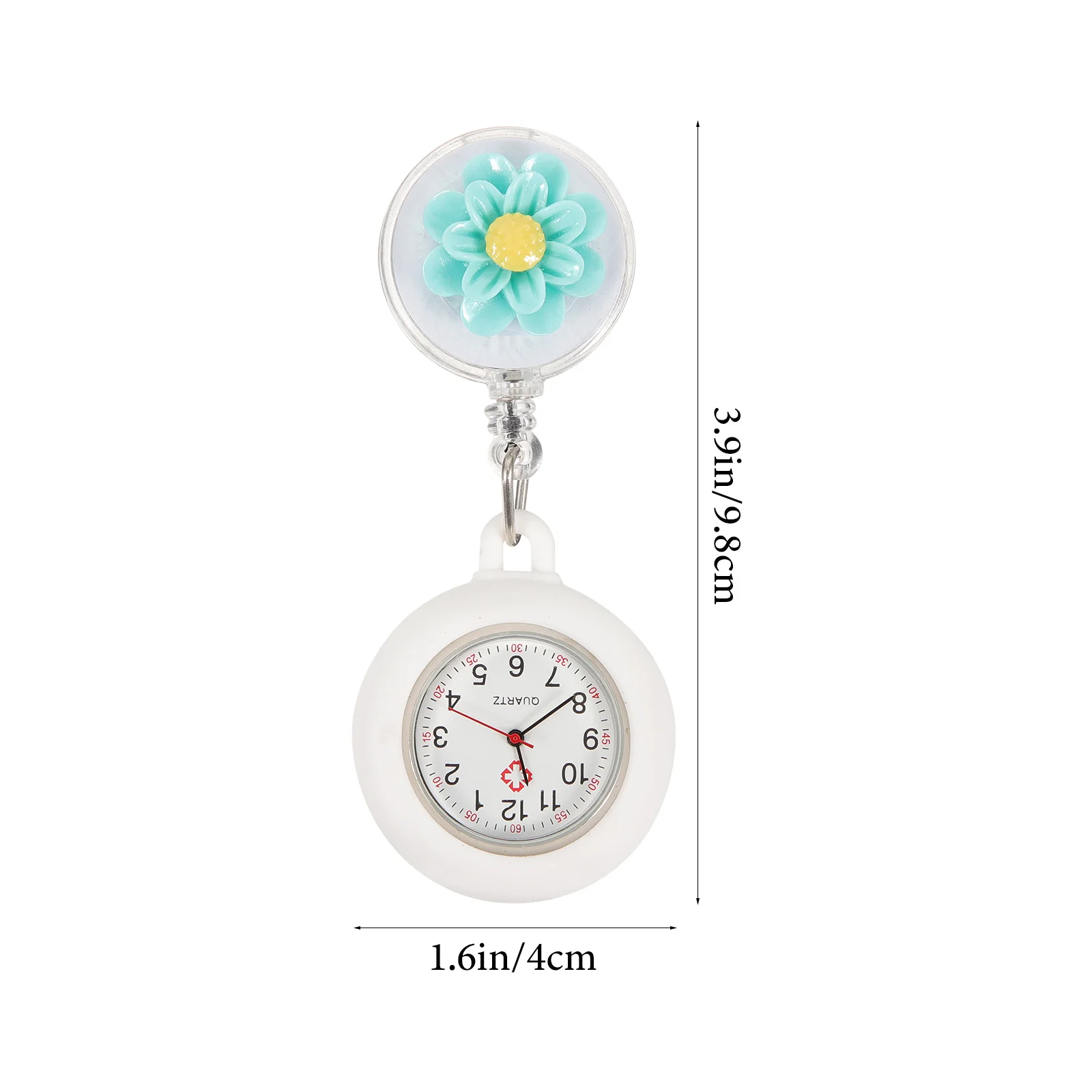 مشبك ساعة ممرضة قابل للسحب على مساعد عملي للأطباء والممرضات، مشبك مريح لساعة الممرضة