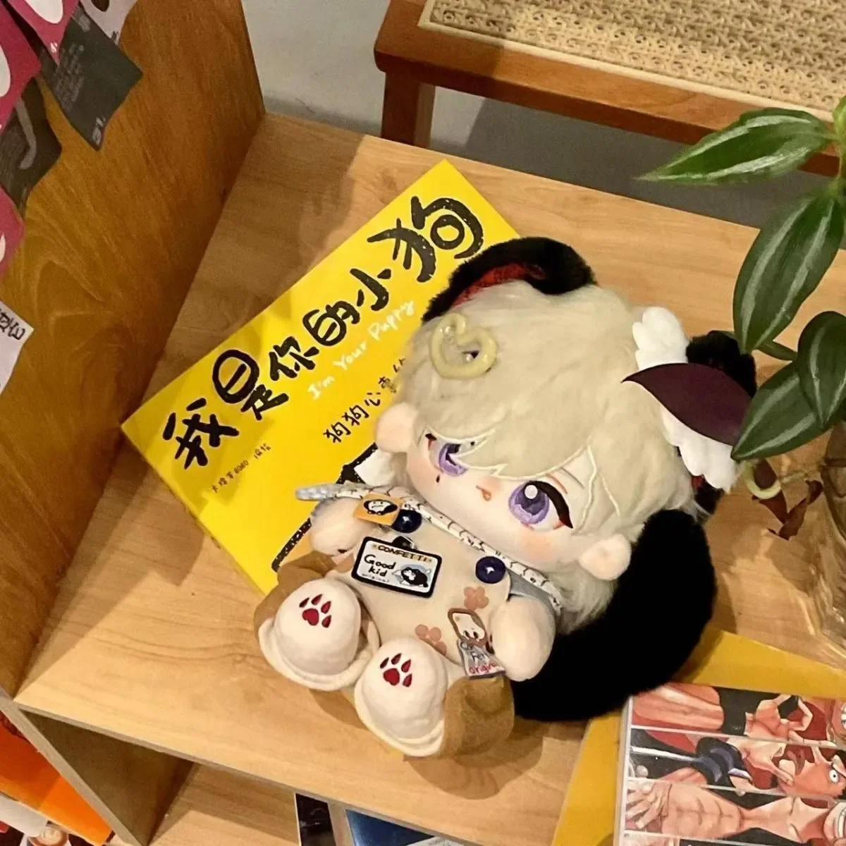 

Плюшевая игрушка Lyney 20 см, аниме-персонаж Genshin Impact, кукла для переодевания, хлопковое тело, милый и красивый персонаж для косплея, подарки