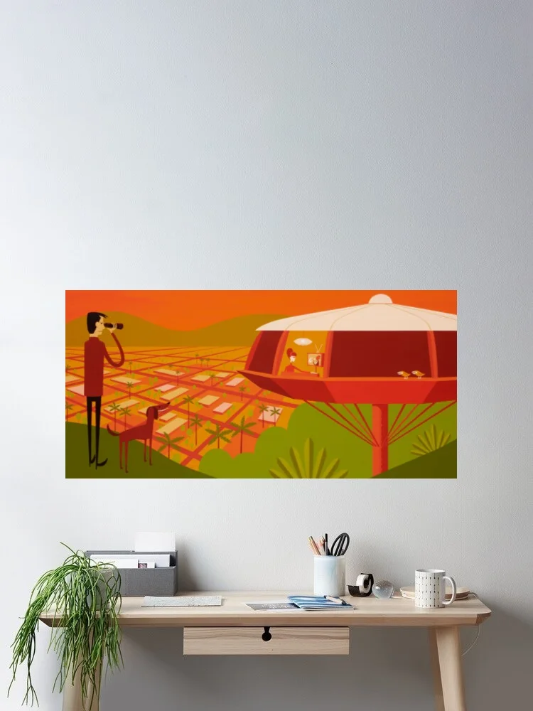 

Josh Shag The Bird Watcher Photo Canvas POSTER ,Home Decor Wall art painting
