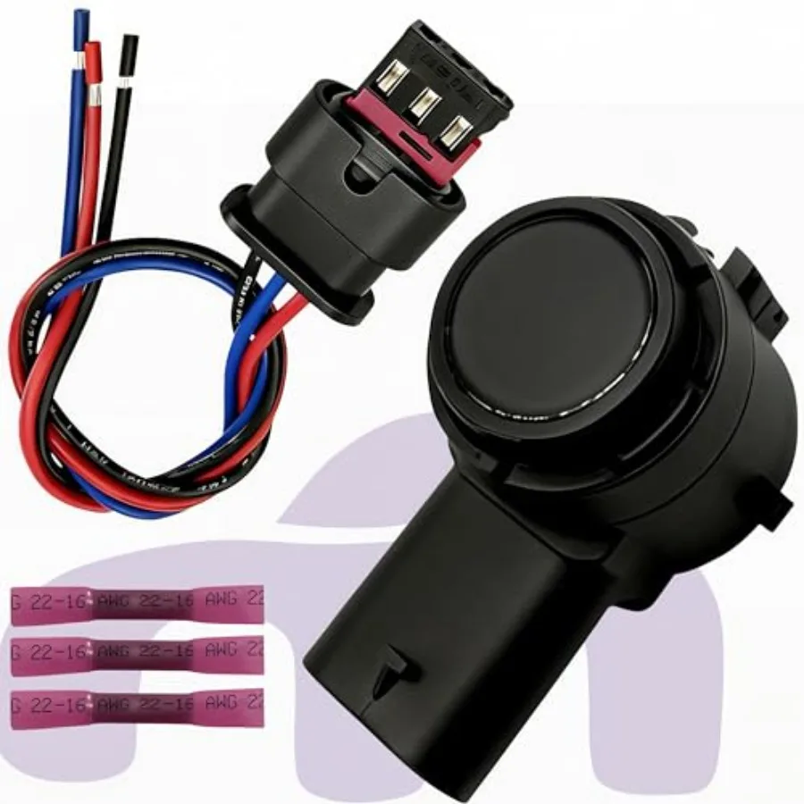 

Front and rear parking sensor radar system for Tesla Model Y/S/X 2021-2024,ABS plastic, black, waterproof wiring harness with P