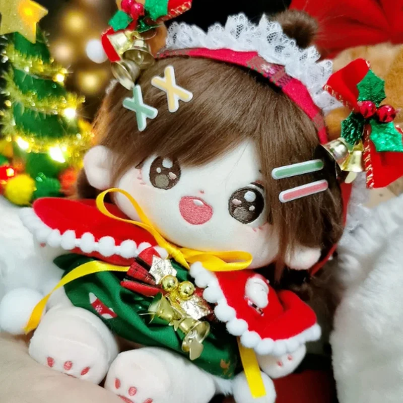 

In Stock 20cm Cotton Doll With Doll Clothes Kawaii Plush Toy Cute Outfit Change Hobby Collectible Ornament Girls Birthday Gift