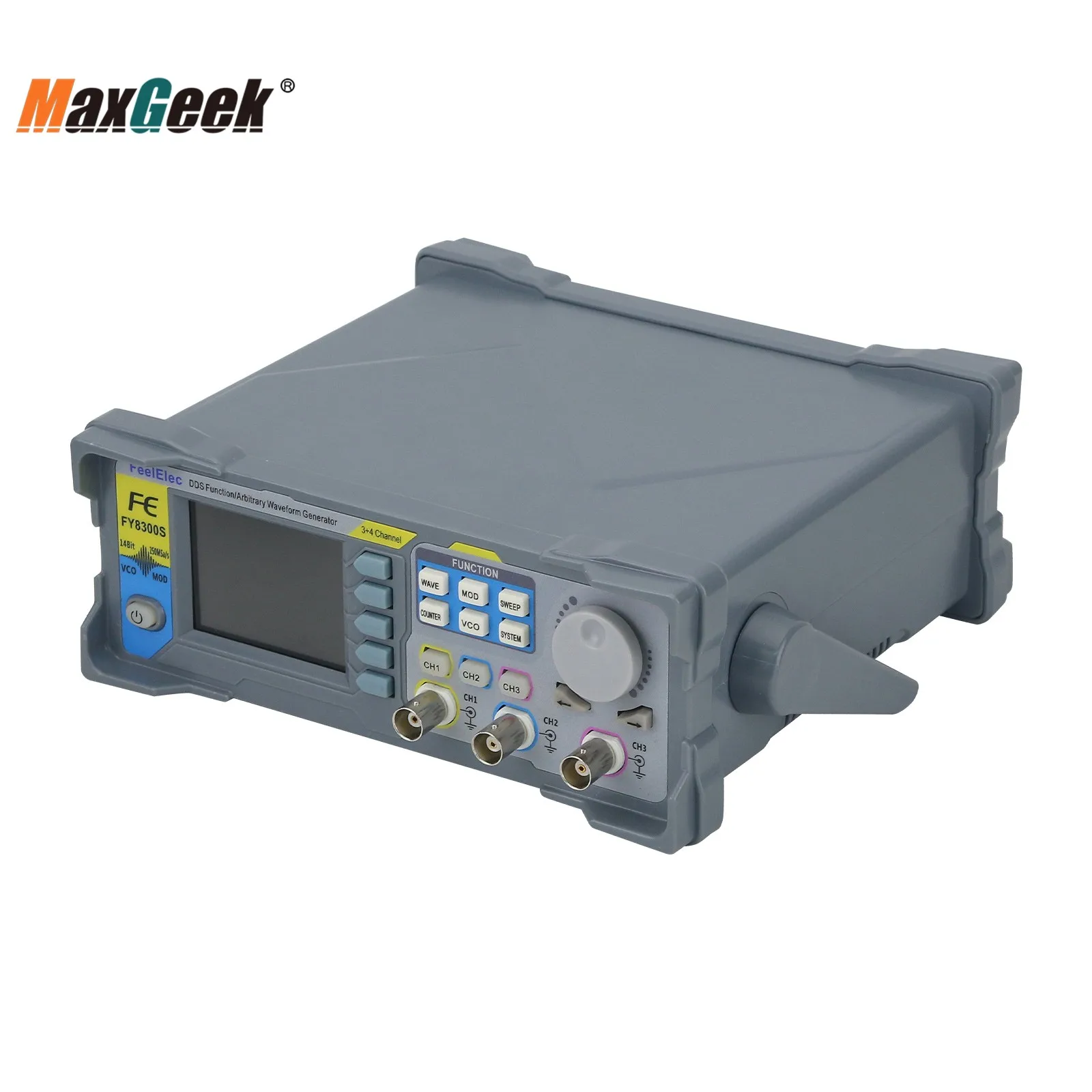 Maxgeek FY8300S-20M 20MHz 40MHz 60MHz 3-Channel DDS ฟังก์ชั่นรูปคลื่นโดยพลการสัญญาณ 4CH TTL ระดับเอาต์พุต