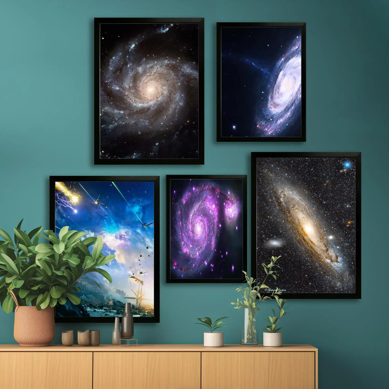 galaxy Canvas Art Poster, Wall Art, Picture Print, Modern Family, Bedroom Decor, Posters,Decorative painting