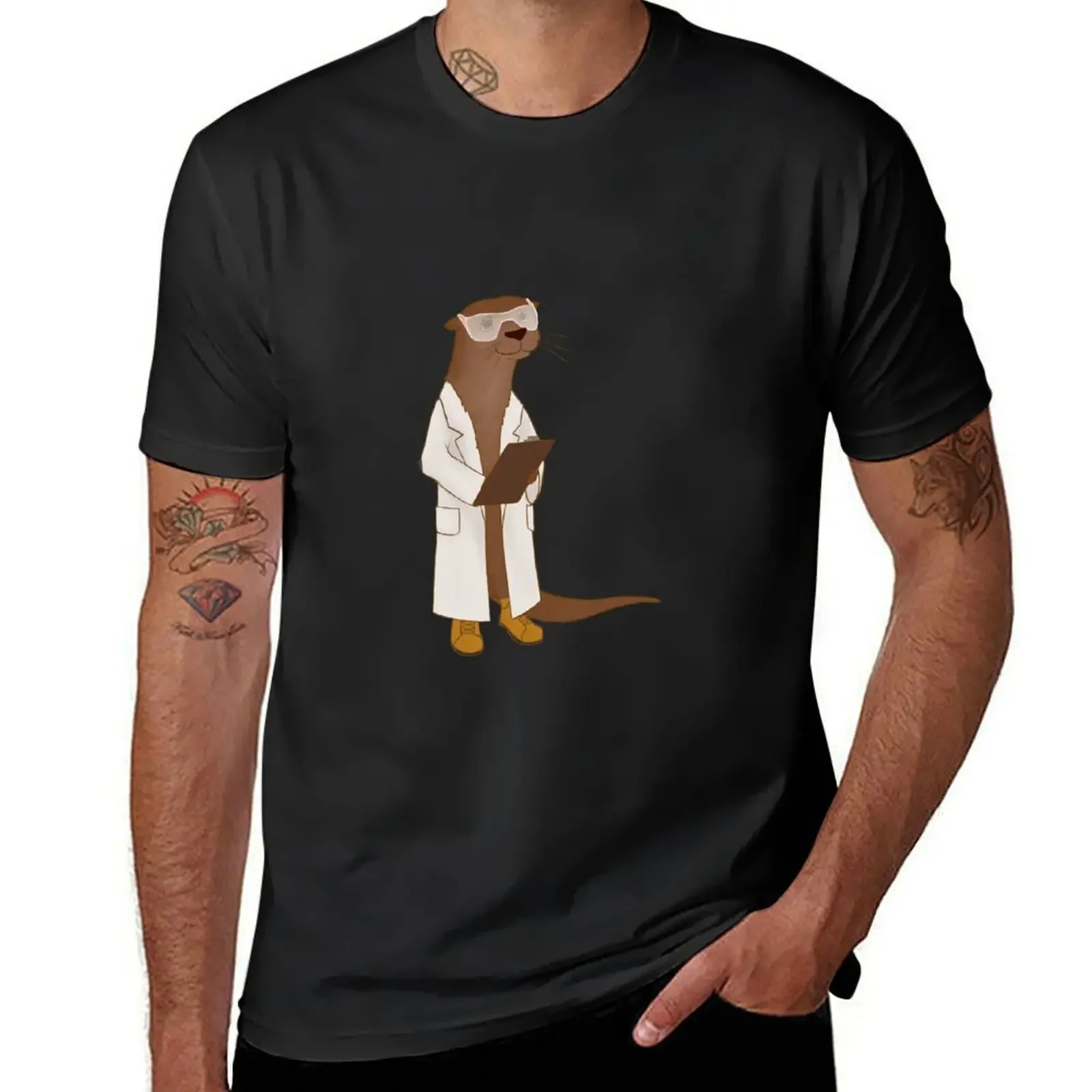 Science Otter! T-Shirt graphic t shirts oversized outfits for men