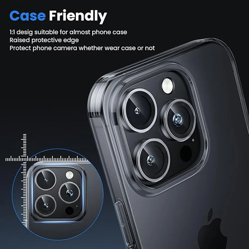YPMMetal Camera Lens Protector for IPhone 16 15 11 12 13 14 Pro Max 15 Plus Ring Lens Glass for Iphone 15 16 Pro Max Accessories