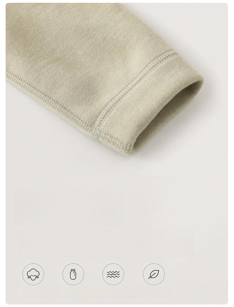 3-teiliges Set für Babys von 0-4 Jahren: Weste + Langarm-Oberteil + Lange Hose, Hochwertige Seiden-Baumwolle, Verdickte Warme Kinderkleidung – Detail 5
