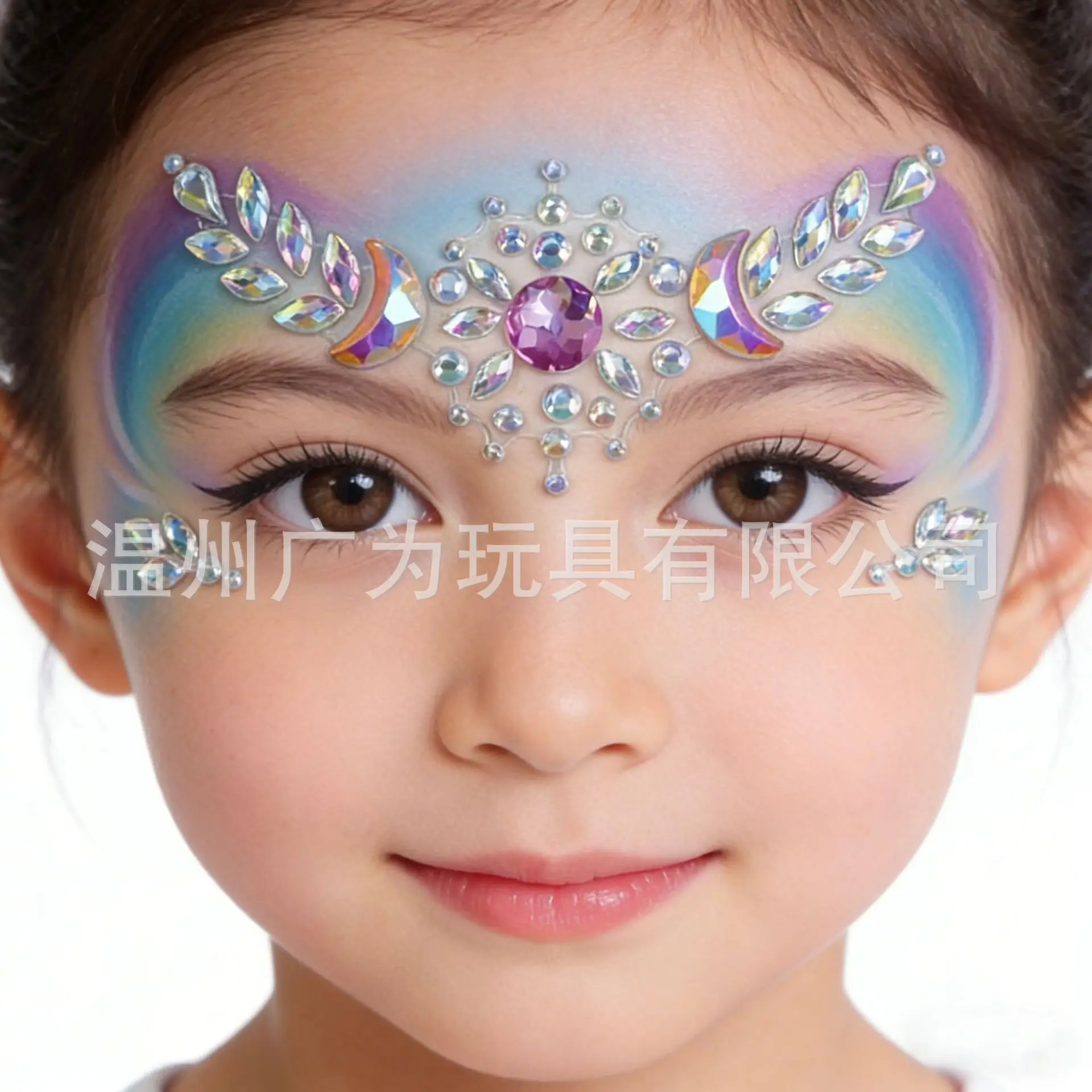 Face Rhinestone Stickers Self Adhesive Crystal Gems Forehead Tattoo for Masquerade Party Stage Makeup Decor view 4