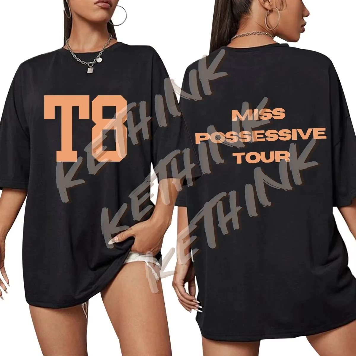 

Tate Mcrae T8 Miss Possessive Tour футболки для мужчин и женщин модная футболка в стиле Харадзюку в стиле хип-хоп свободные повседневные футболки Y2K уличная одежда