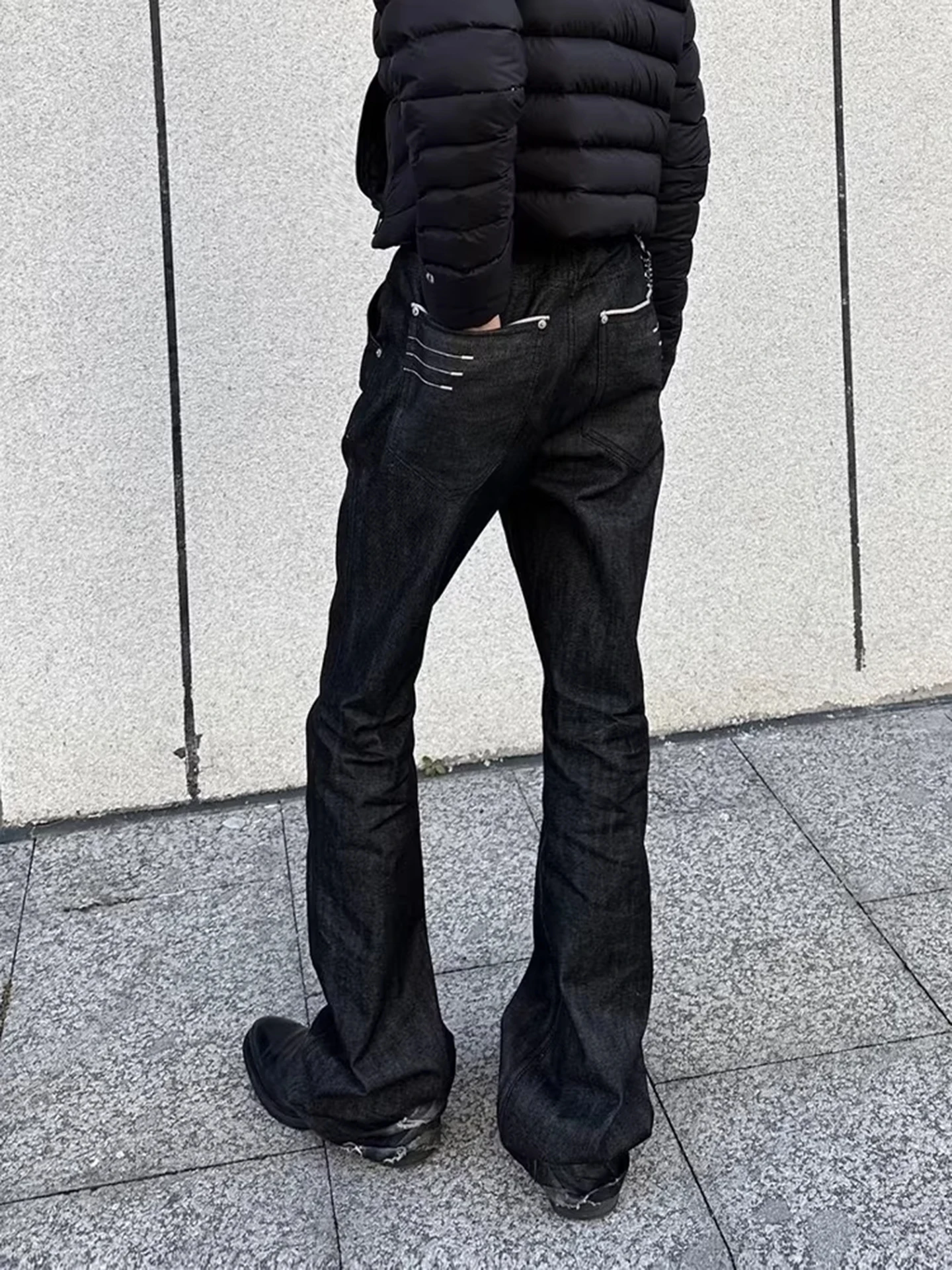 

Мужские джинсы Cleanfit Bla Original Denim с четырехлинейной вышивкой, в американском стиле High Street, свободные, прямого кроя