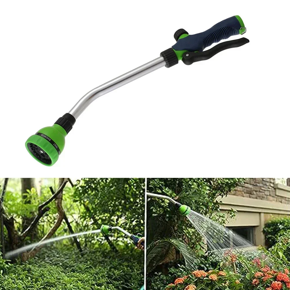 8 Spray Patterns Heavy Duty Nozzle For Home Maintenance Powerful Spray Adjustment Comfortable Rubberized Grip For Garden Use