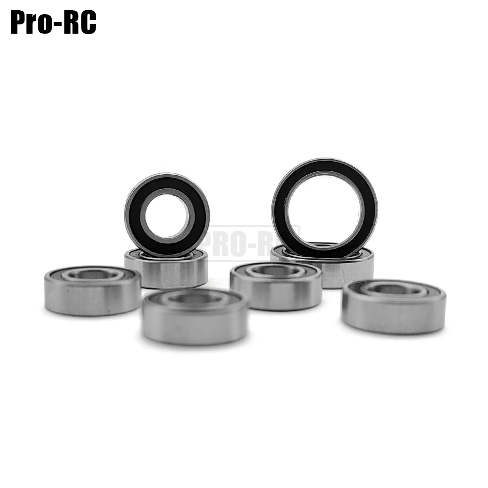 8Pcs Wheel Hub Bearings Kit Fit Traxxas 1/7 XO-1 AWD Electric Supercar 64077-3 Chrome Steel Rc Car Upgrade Parts