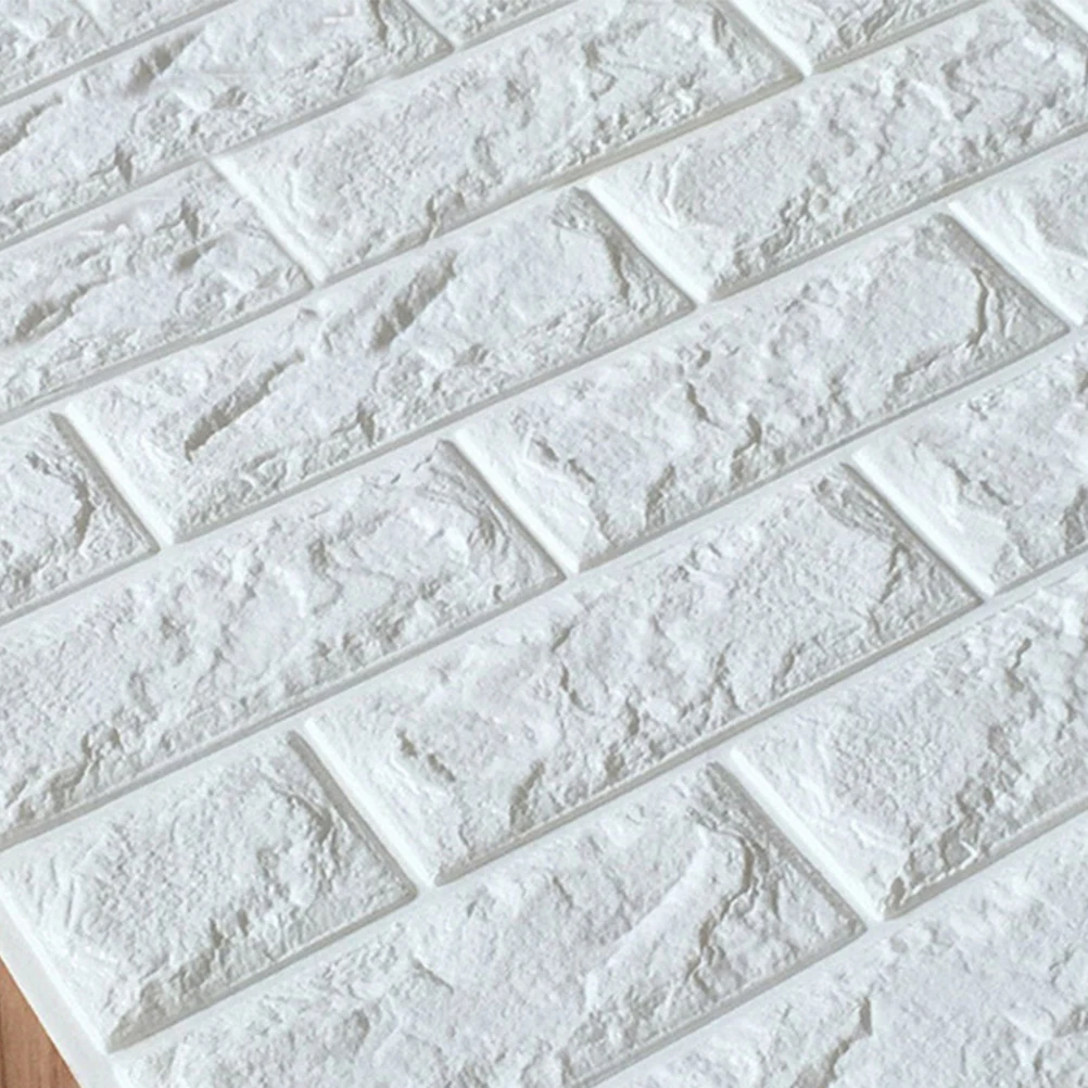 

3D Brick Pattern Waterproof Wall Tile Stickers Self-Adhesive Foam Wall Decor For Living Room Bedroom Bathroom Kitchen