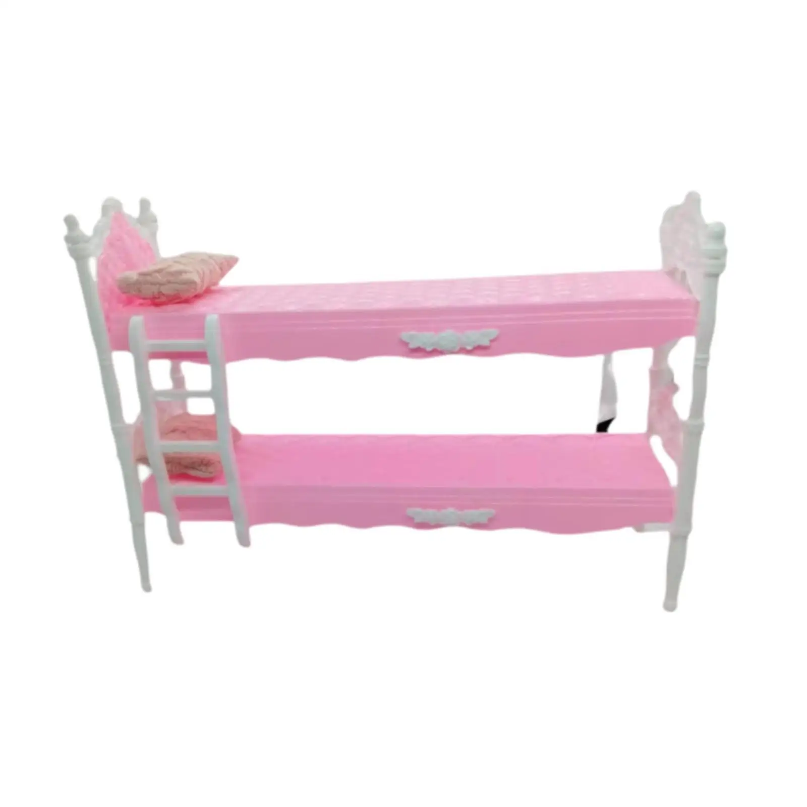 Mini meuble de lit superposé, modèle classique, accessoires de literie pour maison de poupée, jeu de simulation