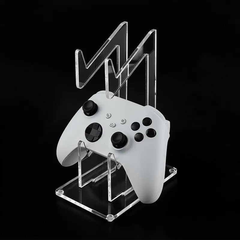 Double-deck Game Controller Holder Clear Acrylic Gamepad Storage Rack Gamepad Handle Bracket Display For Switch Xbox