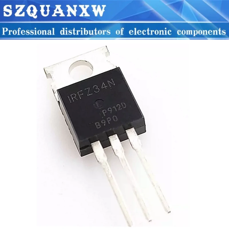

10 шт./лот MoS (полевой транзистор) IRFZ34NPBF Irfz34n TO-220 Совершенно новый и оригинальный
