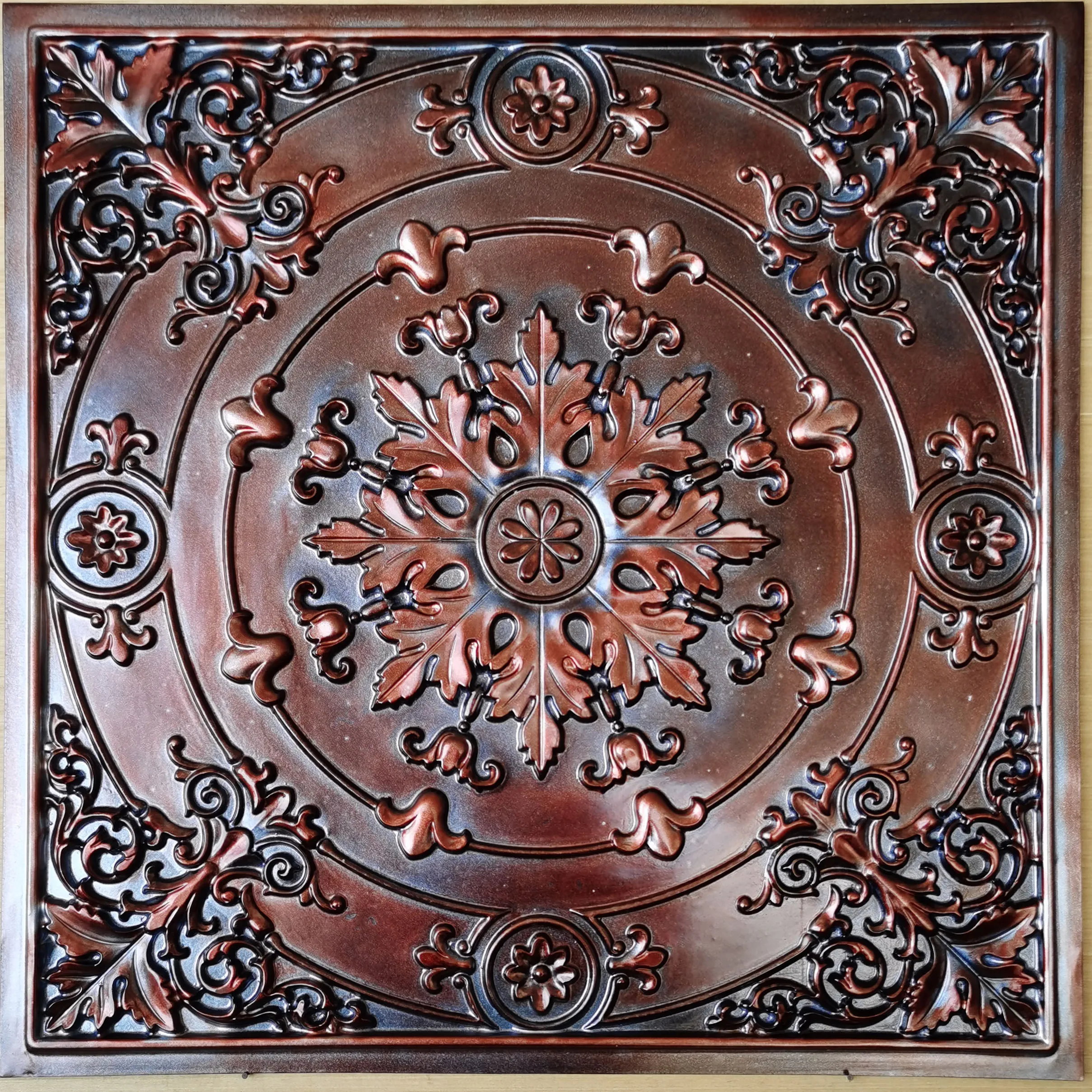 

Vintage Ceiling tiles purple copper restaurant pub well panels PL18 10pcs/lot