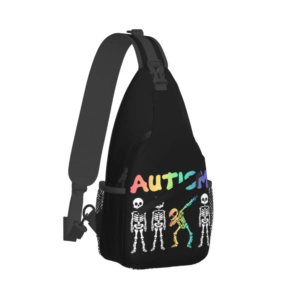 

Epic Autism Skeletons Crossbody Sling Bags Men Women Chest Bag Shoulder Backpack Daypack for Travel Hiking Cycling Pack