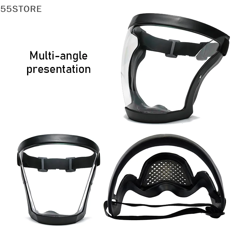 Work Protection Mask Transparent Facial Protector Face FaceMask Protective Outdoor Heating Home Kitchen Tools Full Face Mask