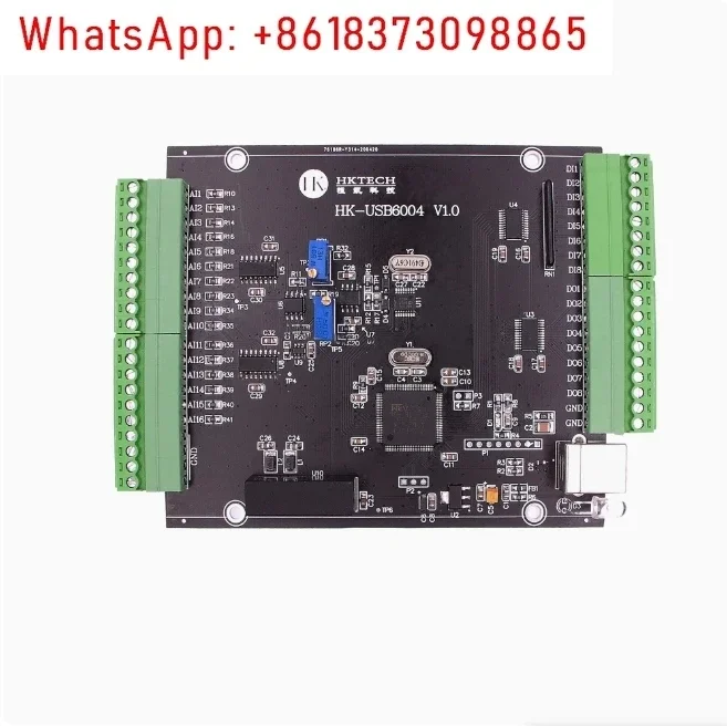 USB DAQ Data Acquisition Module 16 analog inputs 16-bit 16AD 8DI 8DO for LabVIEW Examples Win10 Linux