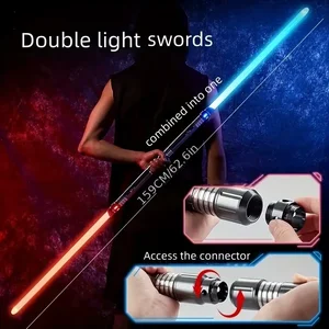 REikirc 2 In 1 Lightsaber 15 Warna 17 Piksel Efek Cahaya Pedang Cahaya Pedang Laser Logam Mainan Isi Ulang Pedang Bercahaya Pesta 10 lightsaber piksel penjualan terbaik - №