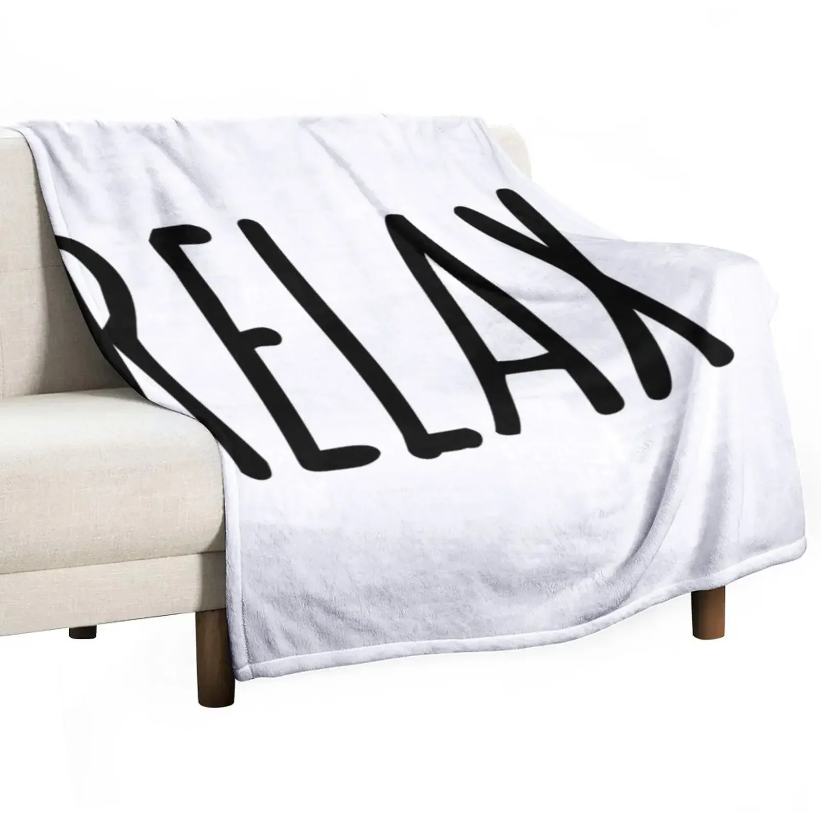 Relax Throw Blanket Plaid on the sofa funny gift Blankets