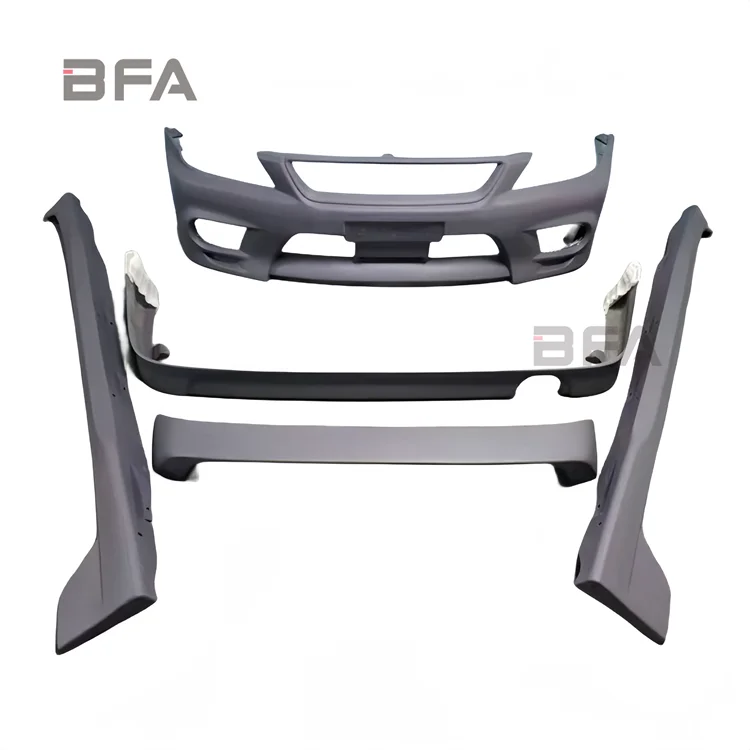 The 1999-2005 Lexus is200 upgrade retrofitted TRD-style front bumper side skirt under skirt rear diffuser rear spoiler body kit