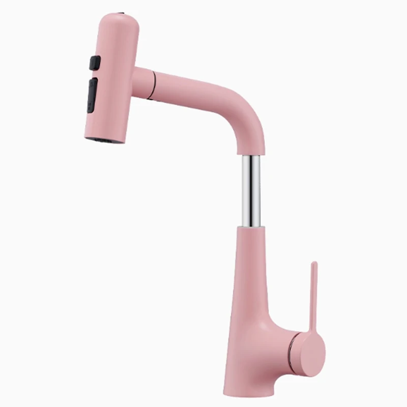 

Pull Out Vessel Faucet Single Hole Sink Faucets Hot Cold Vanity Sink Faucet Bathroom Deck Mount Tap