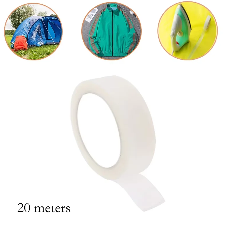 1 Stück Camping-Nahtdichtungsband, Reparaturband, transparent, 18/20/22 m x 2 cm, für Zelte, Abdeckungen, Markisen, Outdoor-Werkzeuge – Detail 2