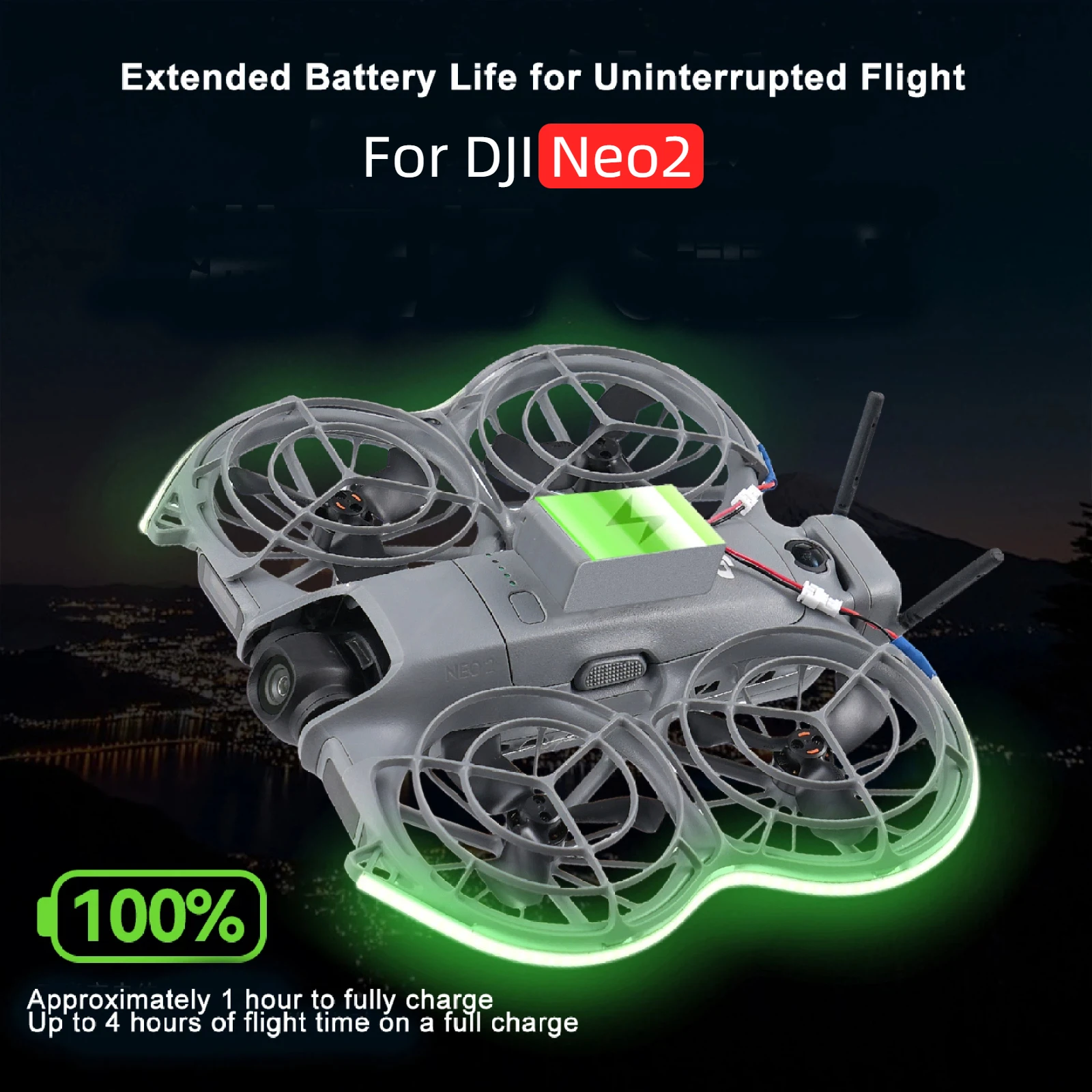 

For DJI Neo 2 Night Flight Light , Brightness Adjustable LED Strip For DJI Neo2 Waterproof Lamp Belt Drone Accessories