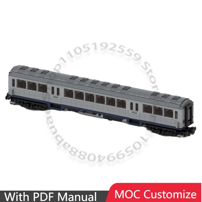 

1868 PCS Supercar Silberling 2nd Class "DB Bnrzb 725" (8w) MOC Customize Modular Building Block Design DIY Boy Festival Toy Gift