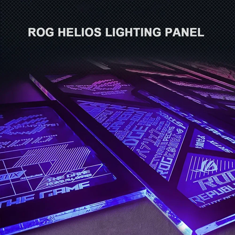 Kit Panel Pencahayaan Casing AROG Helios GX601, Pelat Reparasi Komputer ROG Strix, Kain Kafan Lightboard Gabinete Gaming Kualitas Tinggi