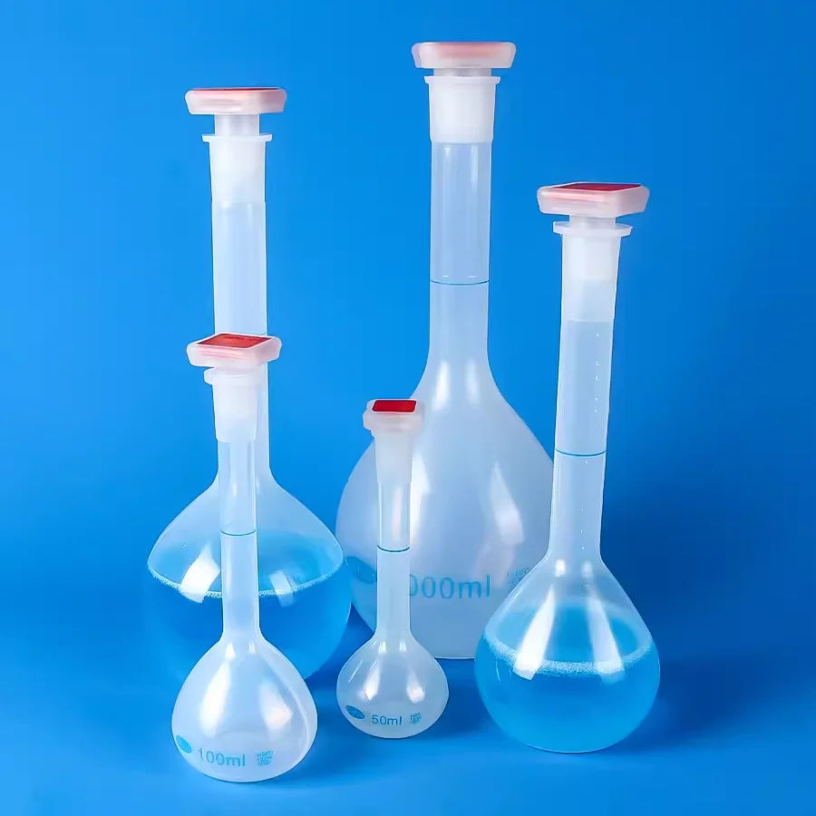 Plastic volumetric flask liquid dispensing fixed volume liquid quantitative laboratory shake flask 25/50/100/250/500/1000ml