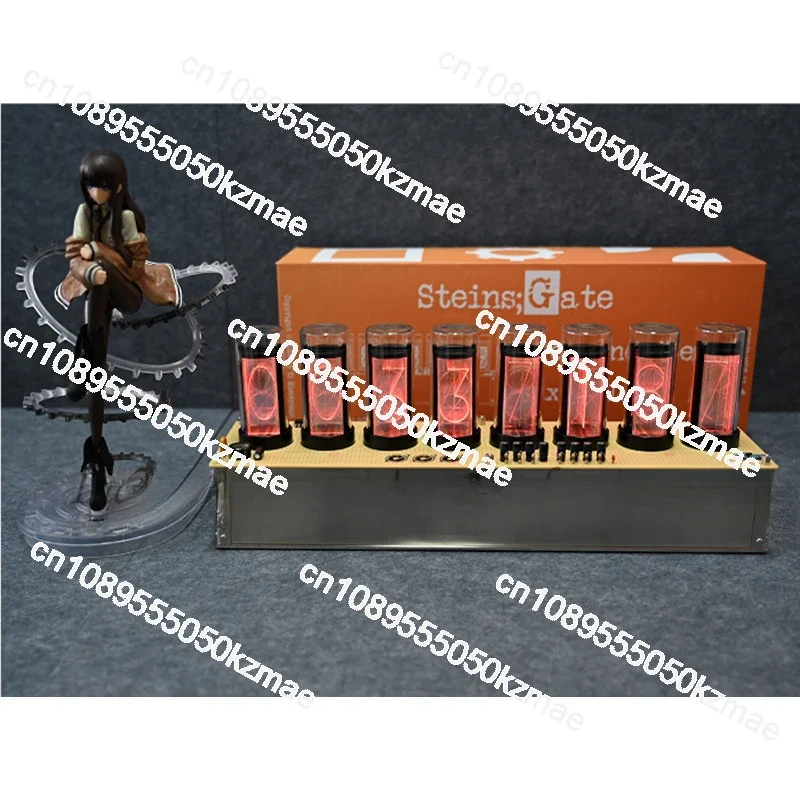 World Line Rate of Change Detector, Nixie Tube Clock,Gate Anime Peripherals / Figure Gift Models, Gifts, Home Decorations