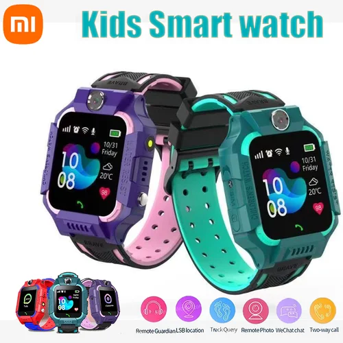 Xiaomi niños 5G reloj inteligente SOS ubicación GPS tarjeta Sim llamada cámara niño reloj inteligente cámara impermeable regalo para IOS Android