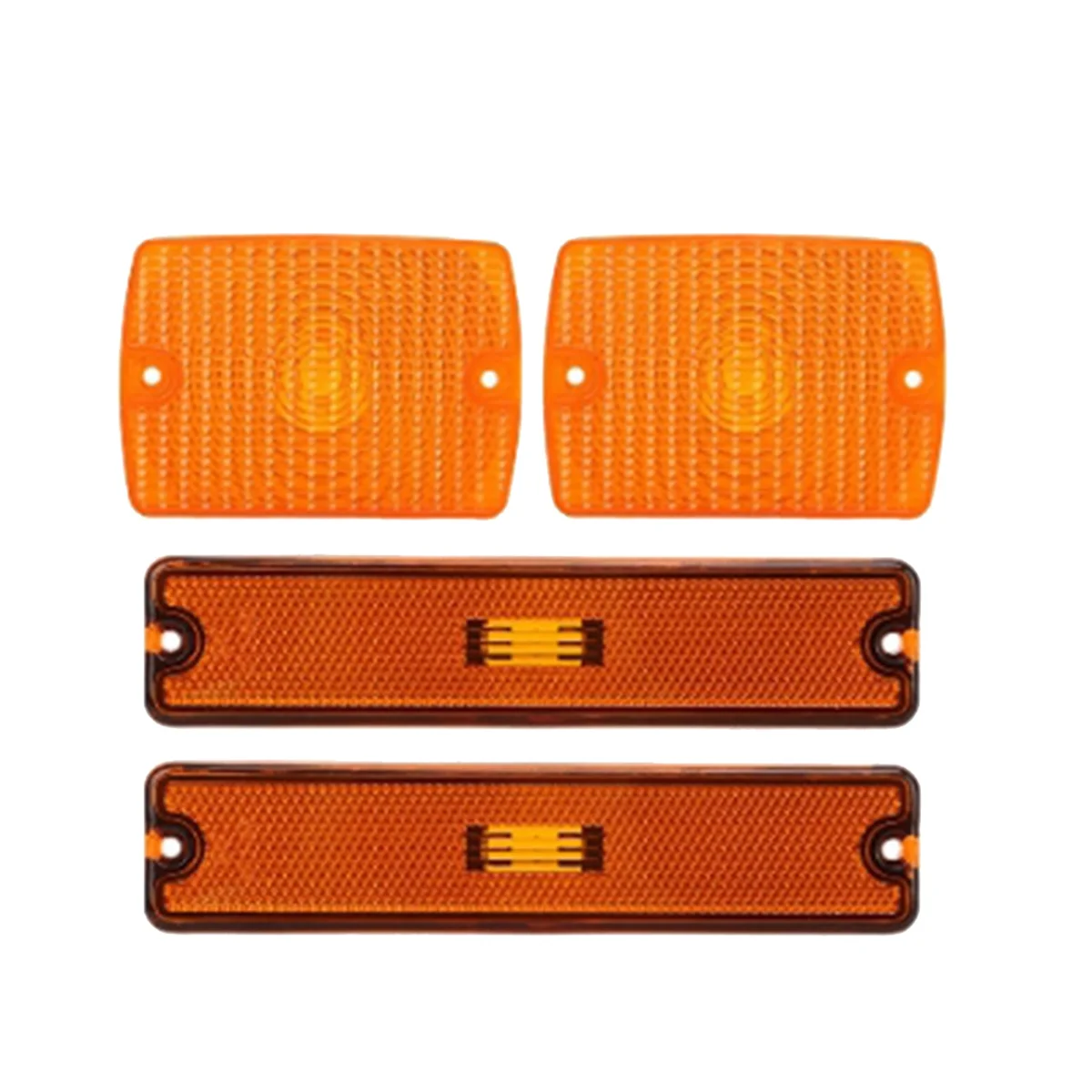 

Car Front Bumper Side Marker Light Cover 56001378 56001424 for Jeep Wrangler YJ 1987-1995 Turn Signal Light Cover Yellow