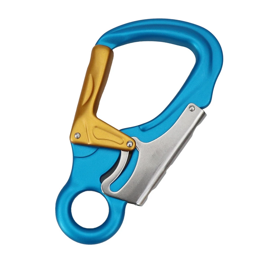 

35KN Aviation Aluminum Carabiner Main Lock Outdoor Rock Climbing Carabiner Hanging Hook Buckle Climbing Equipment,Blue