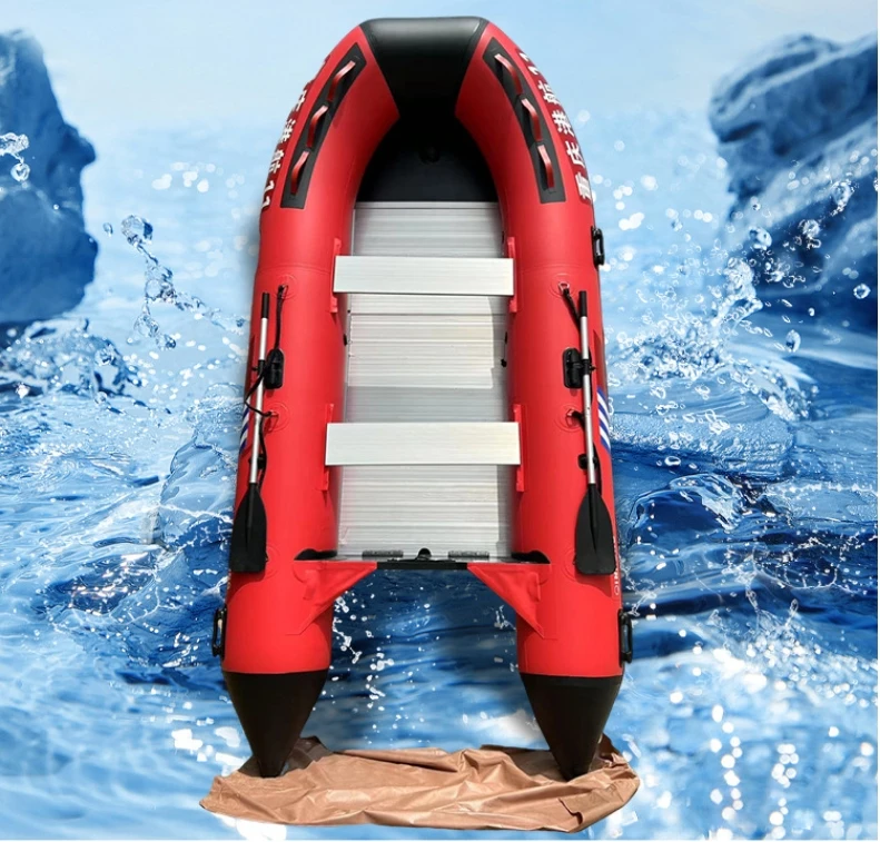 

SD420 Надувная резиновая лодка с утолщенным жестким дном Каяк на воздушной подушке Рыболовная лодка Надувная спасательная лодка Моторная лодка Штурмовая лодка
