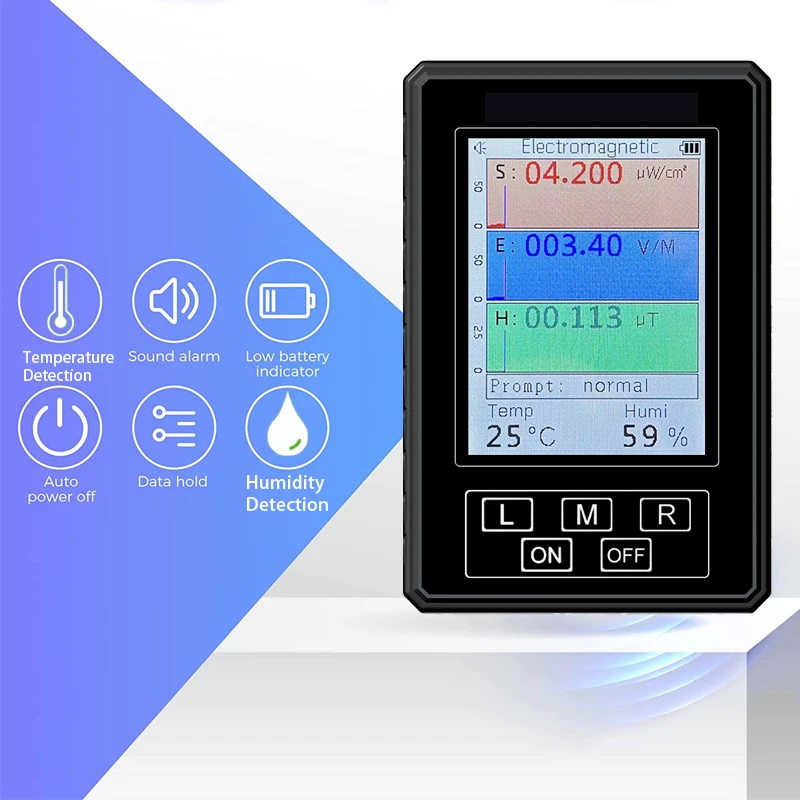 XR-2 PRO ręczny Tester pola elektromagnetycznego detektor promieniowania przenośny dozymetr promieniowania Tester miernik EMF