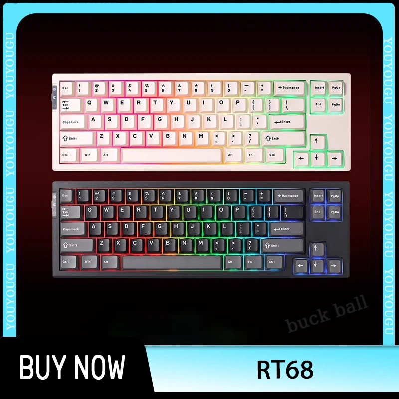 

Keynouo Rt68 Magnetic Switch Mechanical Keyboard Wired Rgb Hot Swap Low Latency Keyboard Valorant Custom Pc Gamer Desktop Gifts