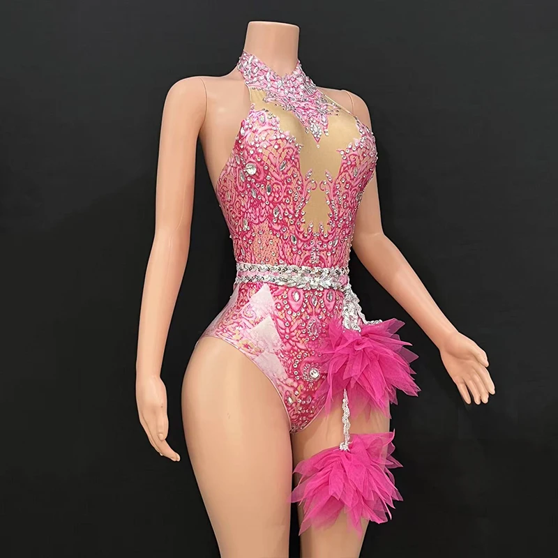 Sexy gogo dançarino outfit glitter bodysuit showgirl desempenho wear boate bar clubwear festival festa rave roupas vdl4897