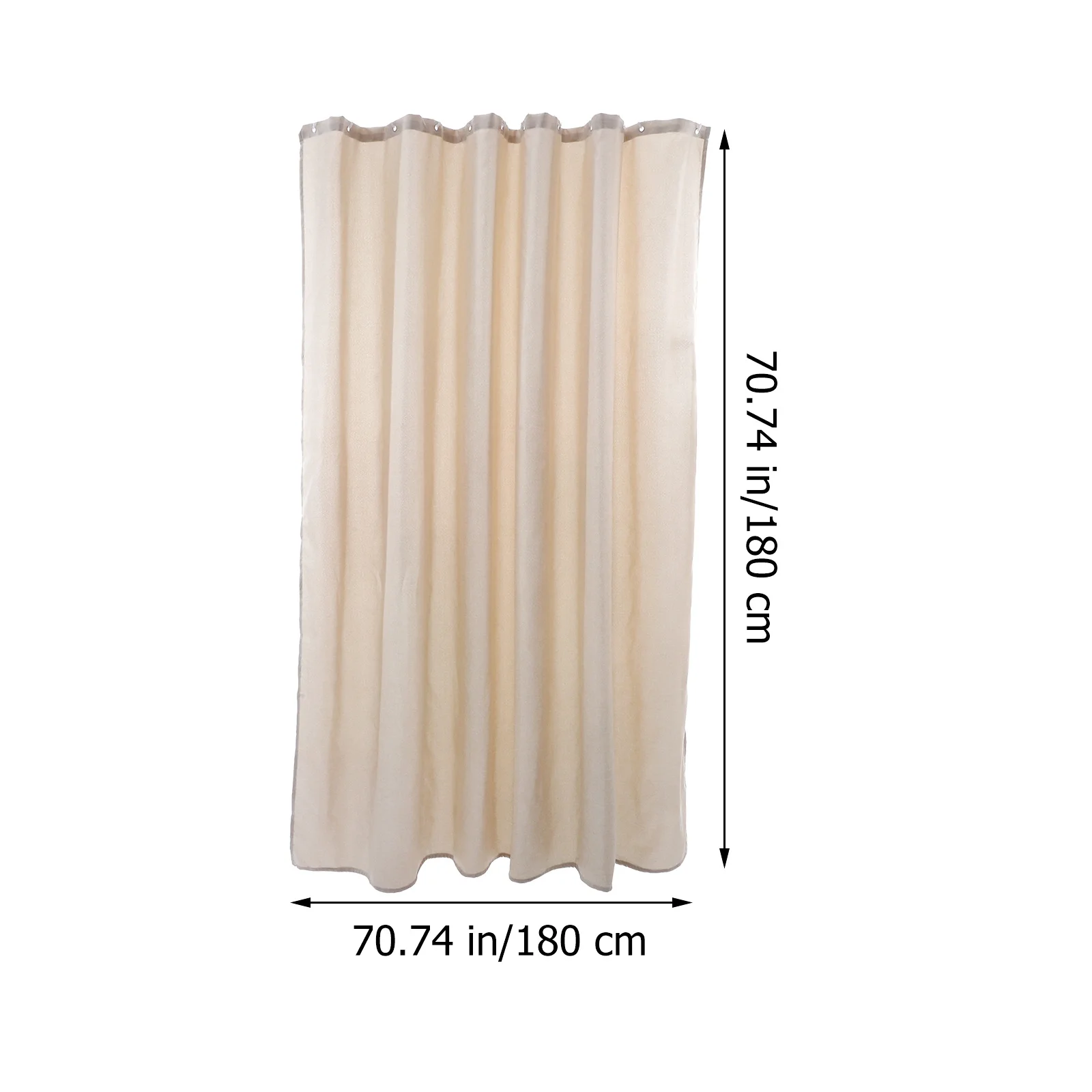 

Premium Waterproof Bath Curtain Linen Solid Color Shower Curtain Extra Large Thickened For Home Hotel Bathroom Decor