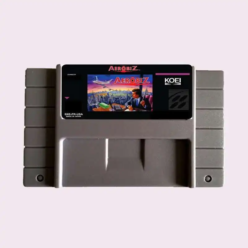 حار بيع حفظ ملف Aerobiz NTSC 16 بطاقة الألعاب الرمادية الكبيرة لمشغل الألعاب نسخة الولايات المتحدة الأمريكية
