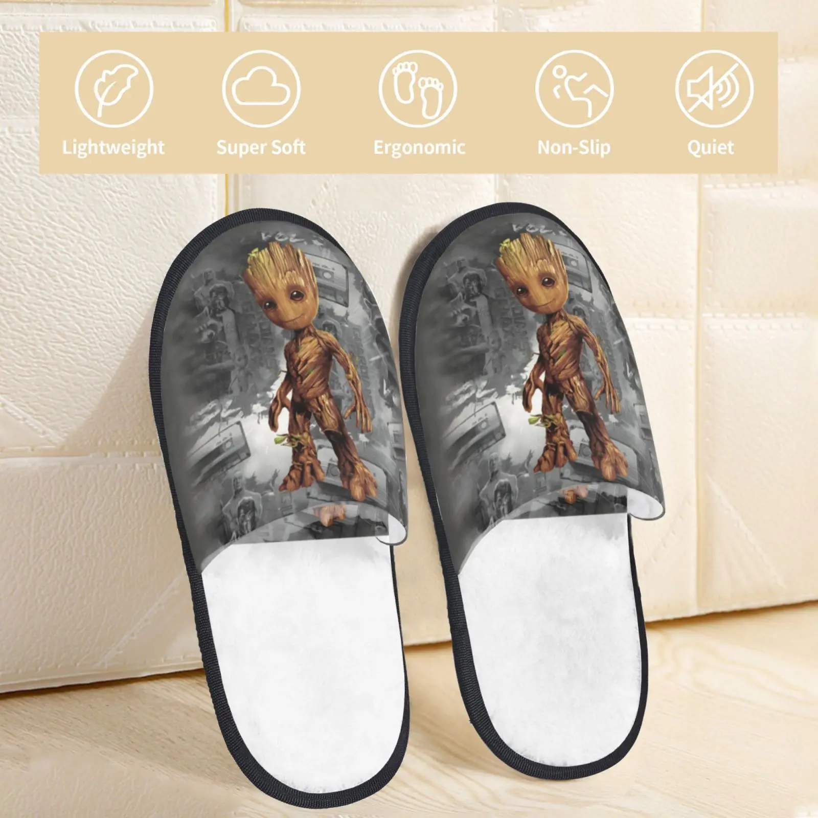 Guardiani della galassia Groot 3D Disney print pantofole Soft Warm Memory Foam Fluffy Slipper Indoor Outdoor Shoes Dropshipping