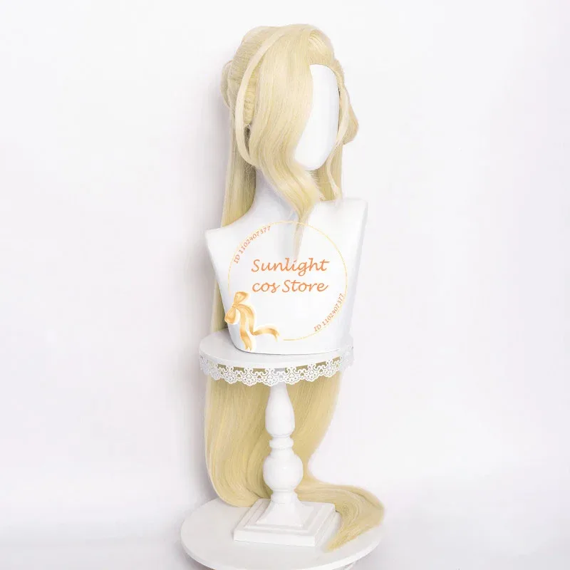 

El Game Fair Lady Cosplay Wig Women Long Golden Cruly Rosalyne-Kruzchka Lohefalter La Signora Wigs Heat Resistant Synthetic Hair